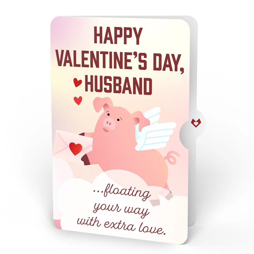 Lovepop Hogs and Kisses Valentine Music and Light Pop-Up Card and Sentiment Set for Husband - Image 4