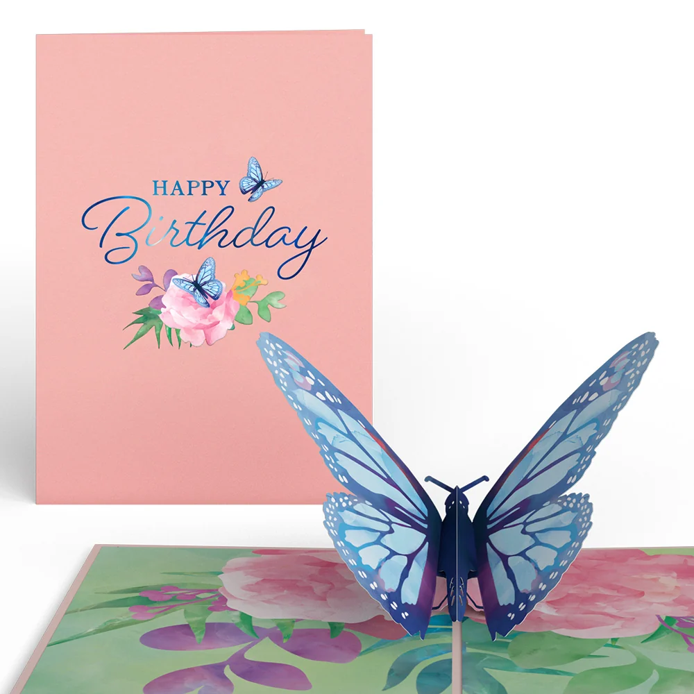 Lovepop Birthday Butterfly Pop-Up Card & Suncatcher Bouquet Bundle - Image 2