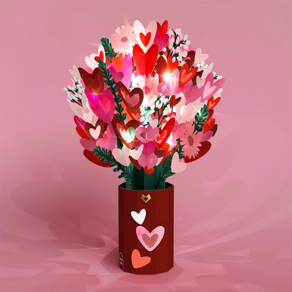 Lovepop I Lava You Light-Up Pop-Up Card & Bouquet Bundle - Image 5