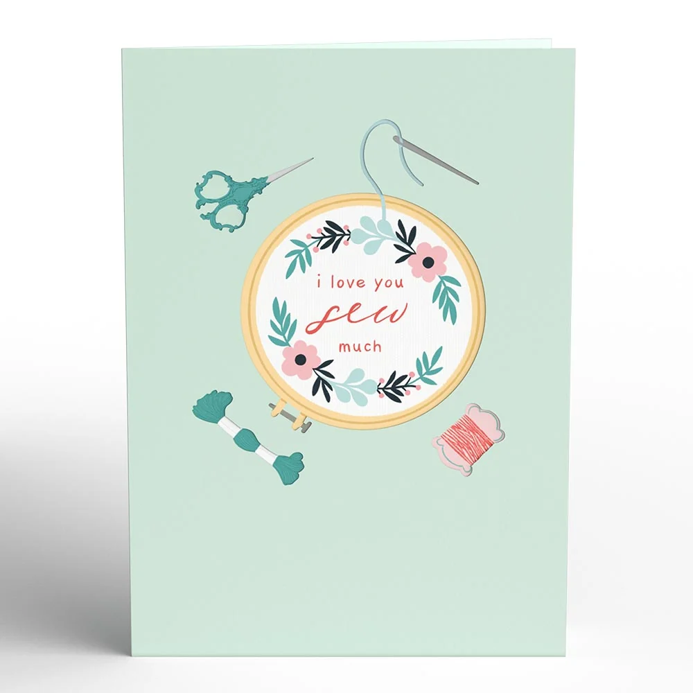 Lovepop Love You Sew Much Pop-Up Card - Image 4