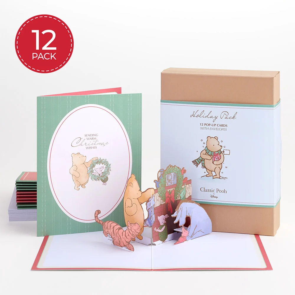 Lovepop Disney’s Winnie the Pooh Holiday Box Set (Assorted 12-Pack): Paperpop Card