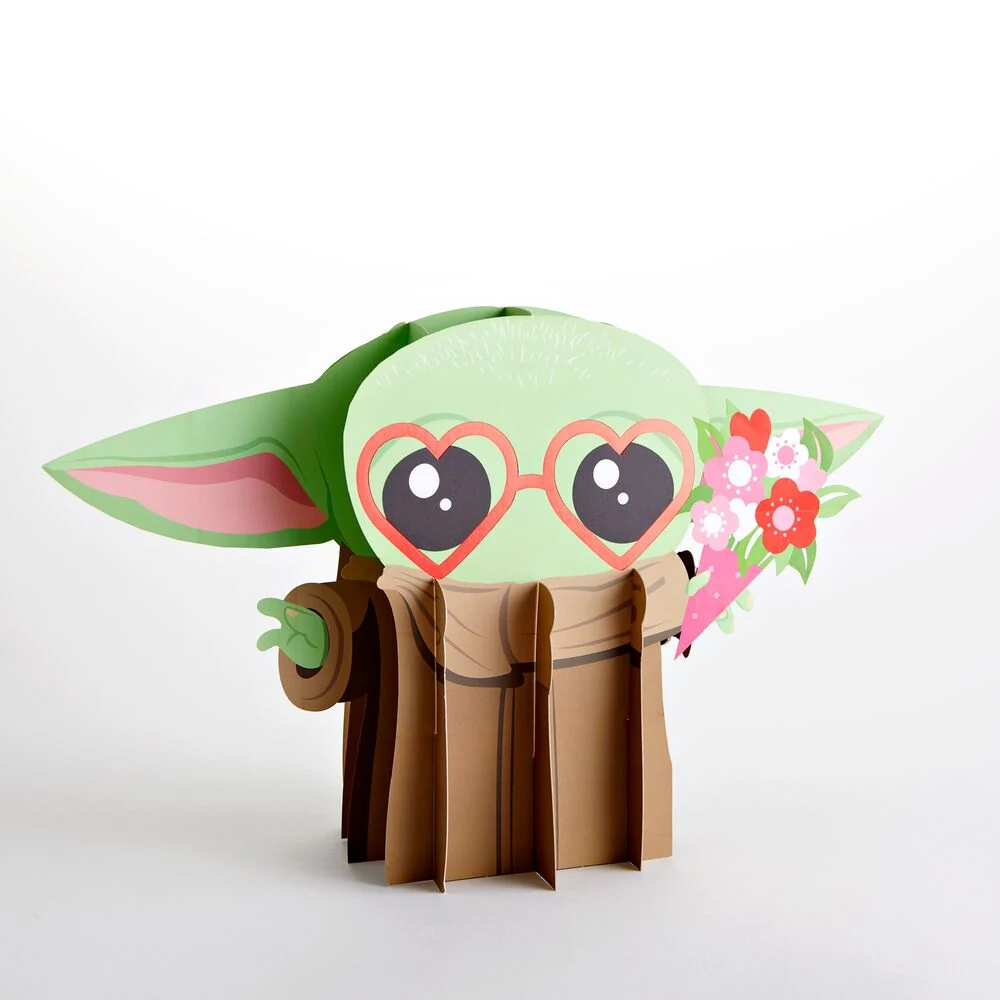 Lovepop Star Wars The Mandalorian Grogu Love Giant Pop-Up Gift Glass - Image 3