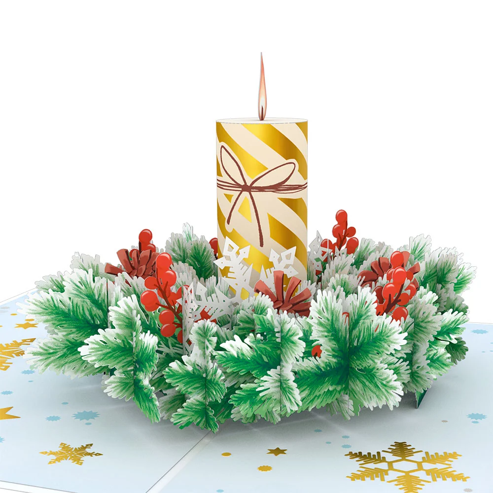Lovepop Holiday Candle Pop-Up Card - Image 2