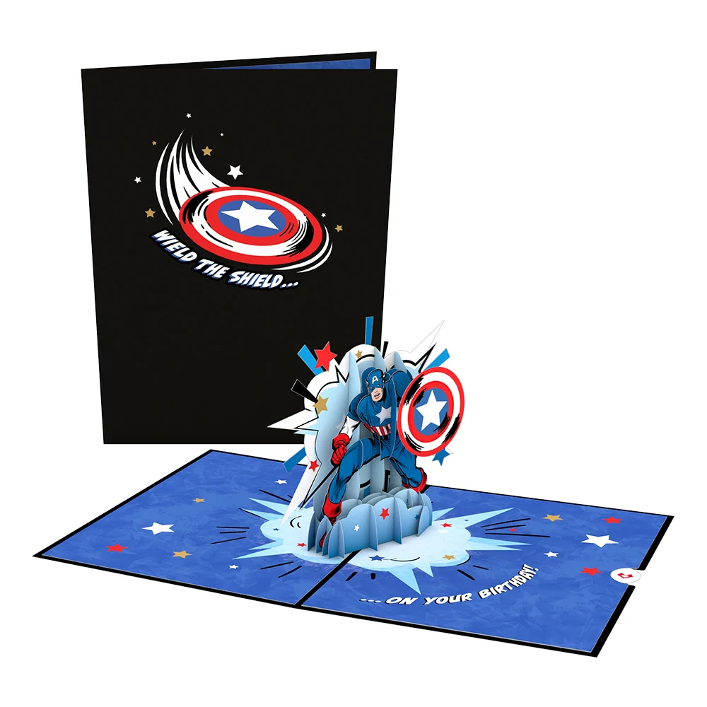 Lovepop Marvel's Avengers Captain America Birthday Pop-Up Card - Image 6