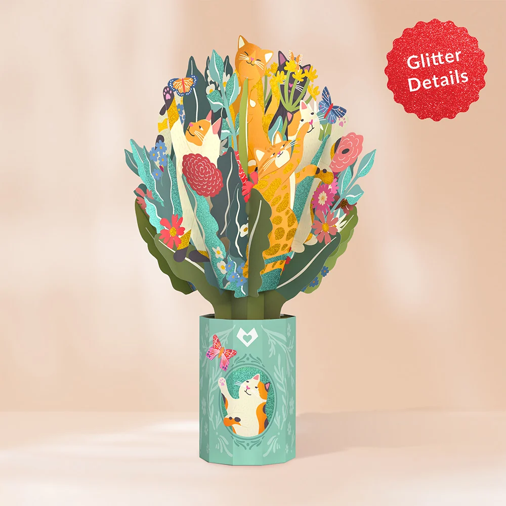 Lovepop Feline Fancy Glitter Bouquet