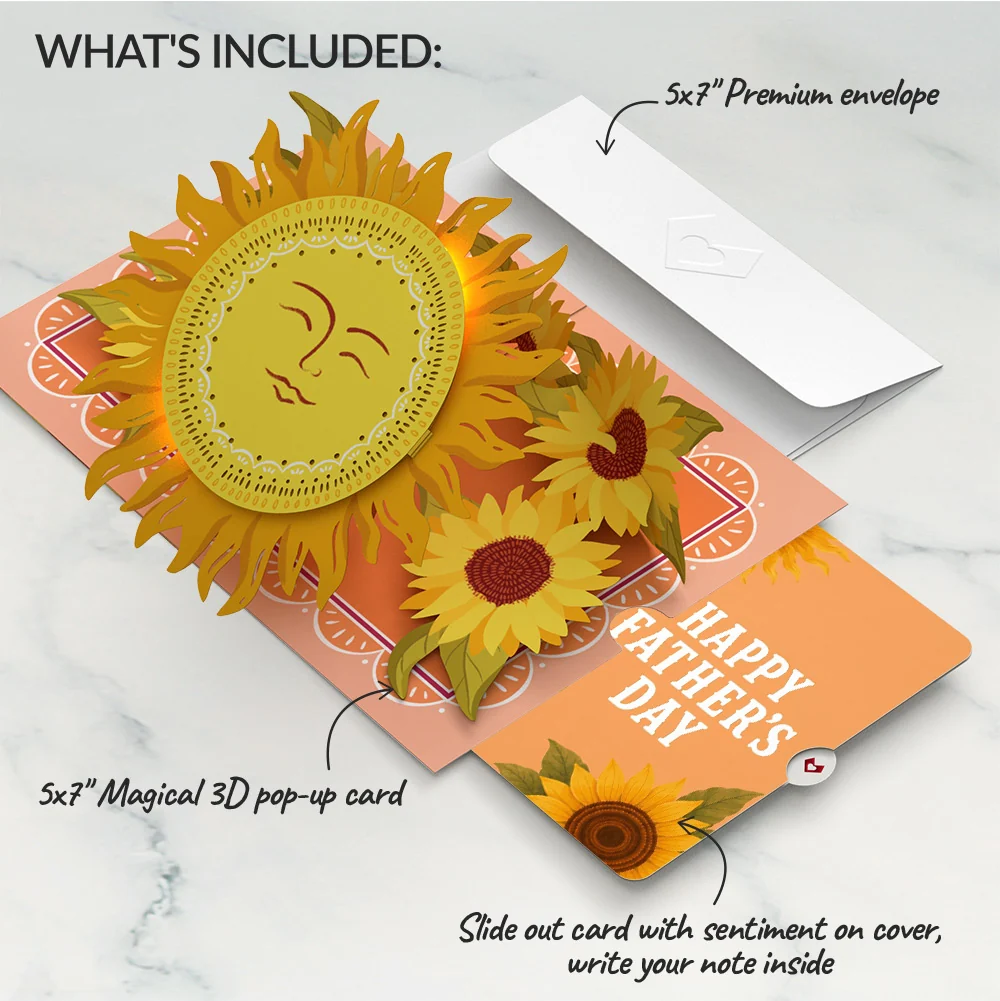 Lovepop You Are My Sunshine Father's Day Music and Lights Pop-Up Card and Sentiment Set - Image 2