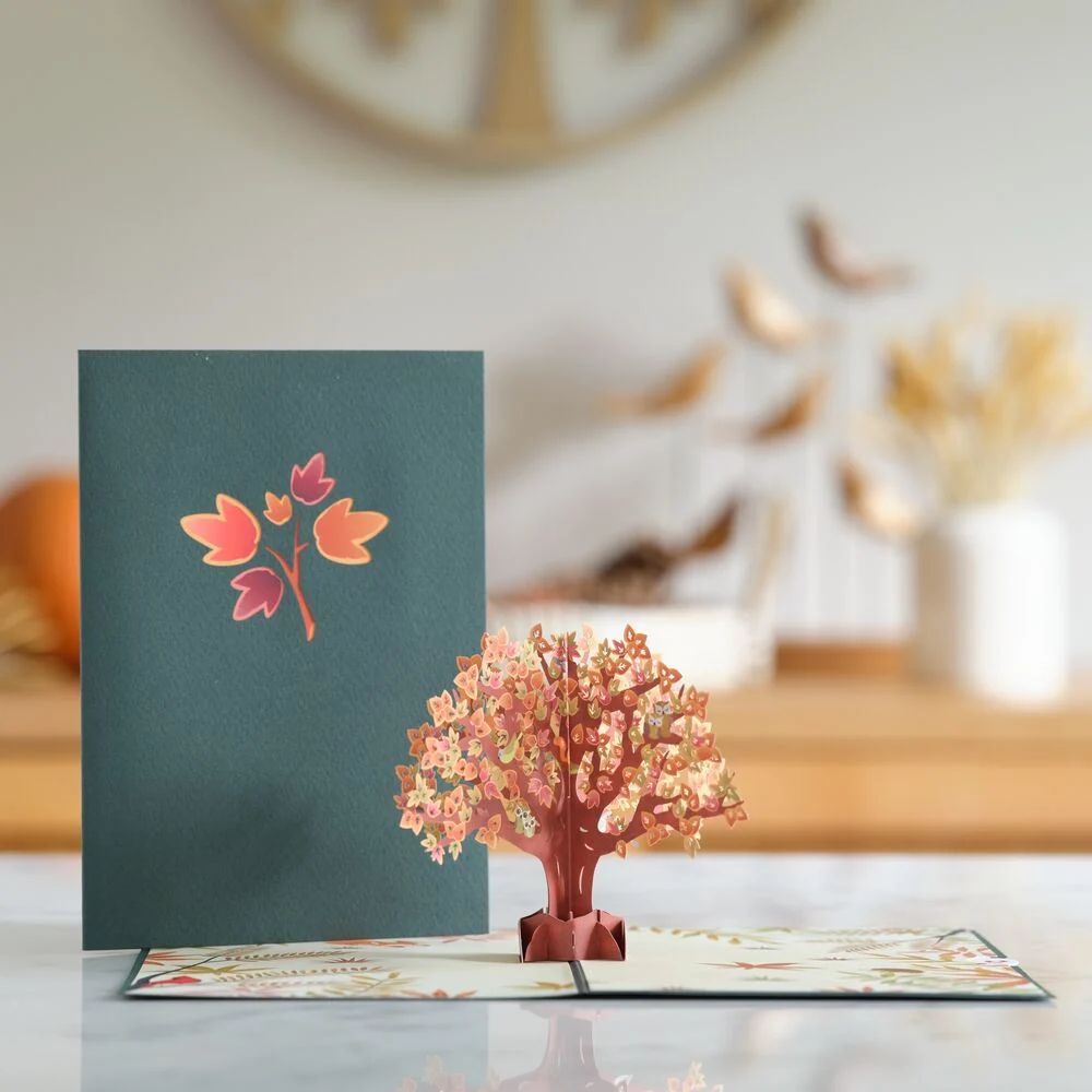 Lovepop Fall Woodland Animal Tree Pop-Up Card