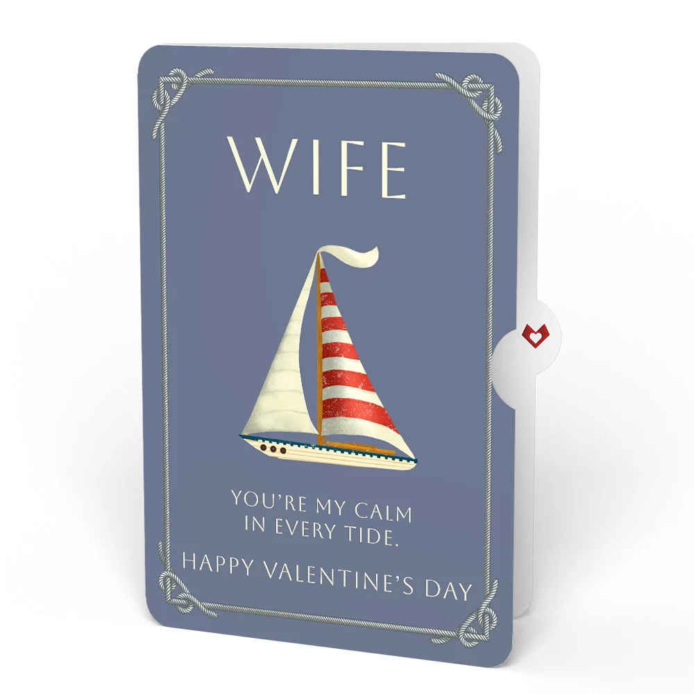 Lovepop 'Ahoy There' Valentine Plushpop Card and Sentiment Set for Wife - Image 4