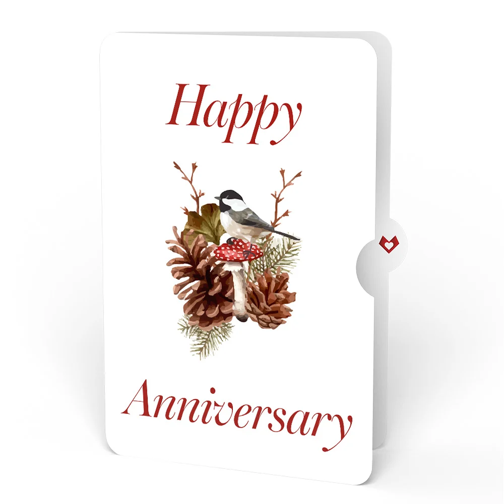 Lovepop Fall Forest Floor Anniversary Pop-Up Card and Sentiment Set Cream - Image 4