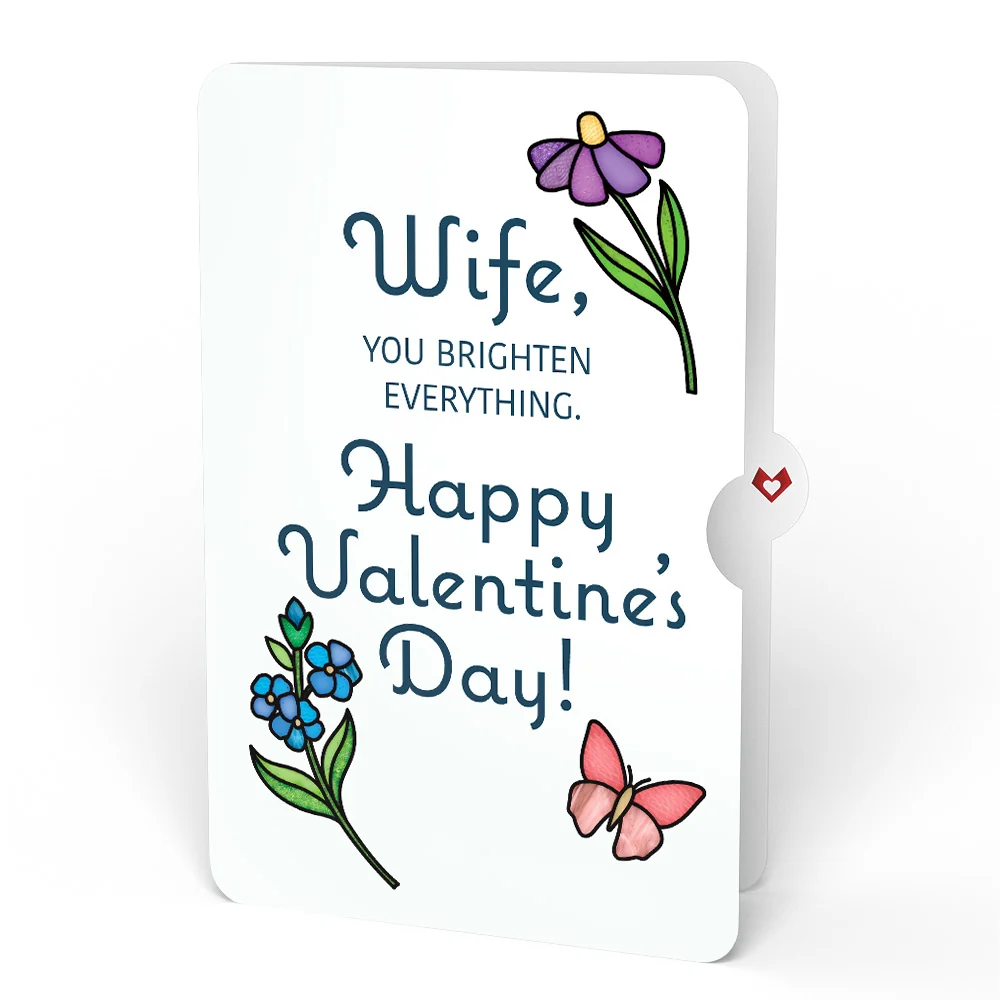 Lovepop Garden Glow Valentine Suncatcher Bouquet and Sentiment Set for Wife Glass - Image 4