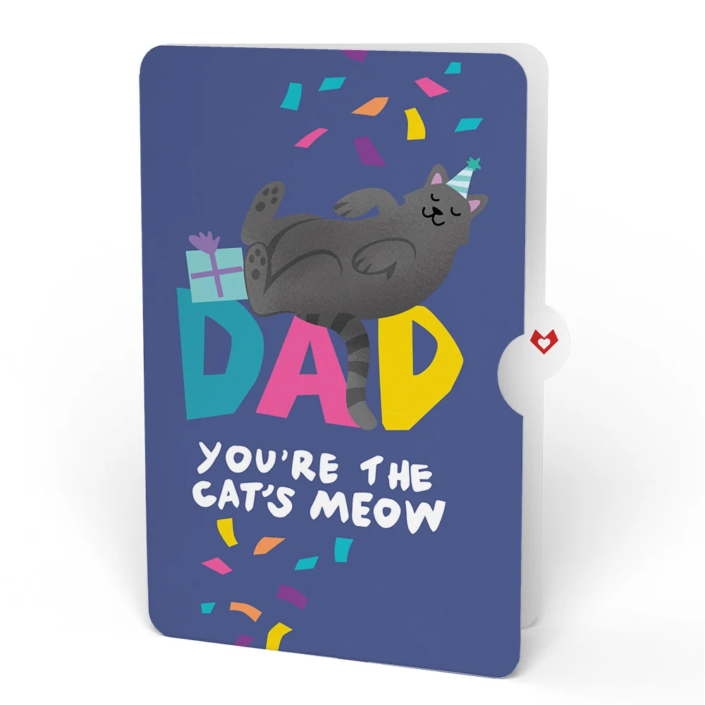 Lovepop Purr-fect Cat Birthday Bouquet and Sentiment Set for Dad Vase - Image 4