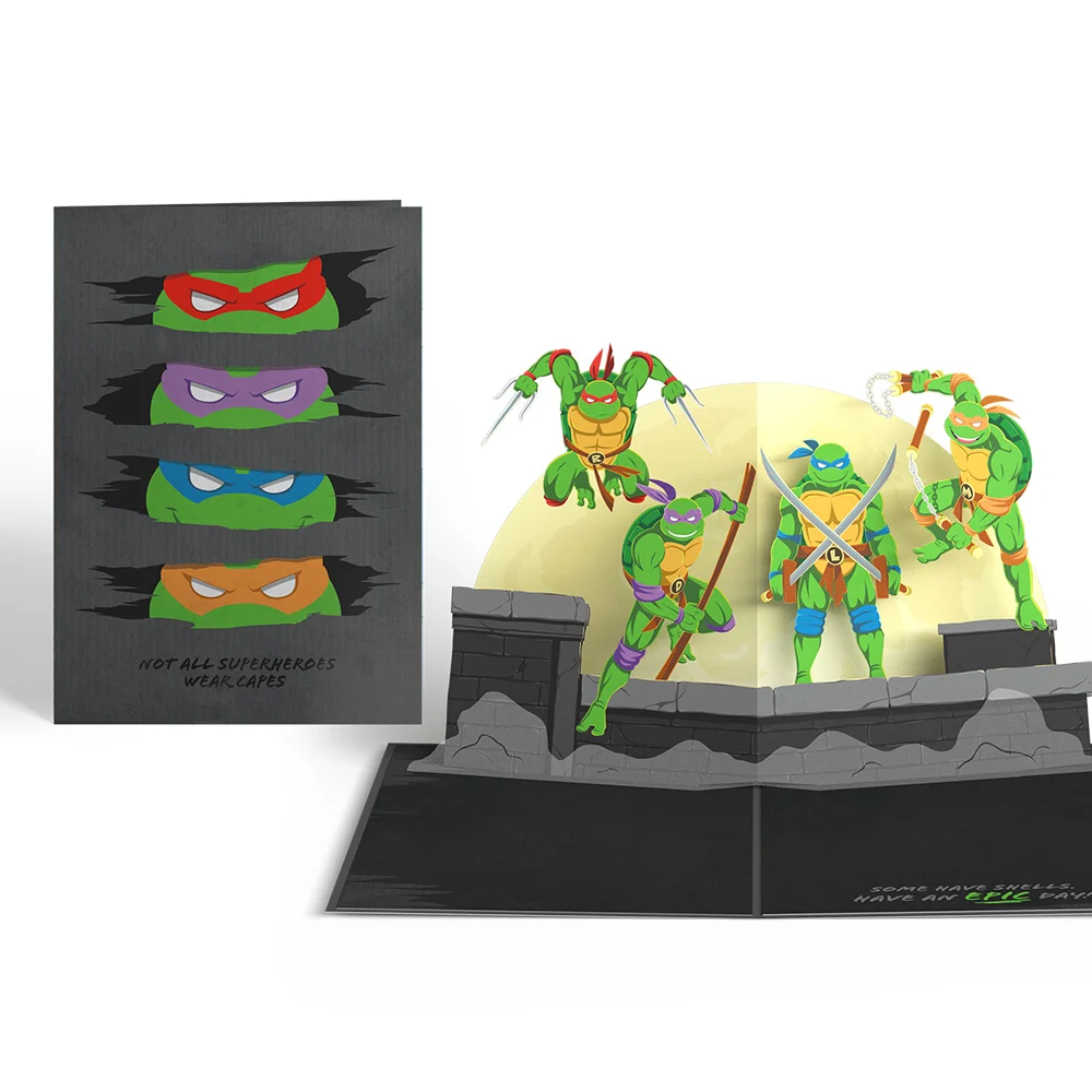 Lovepop Teenage Mutant Ninja Turtles Have an Epic Day Pop-Up Card