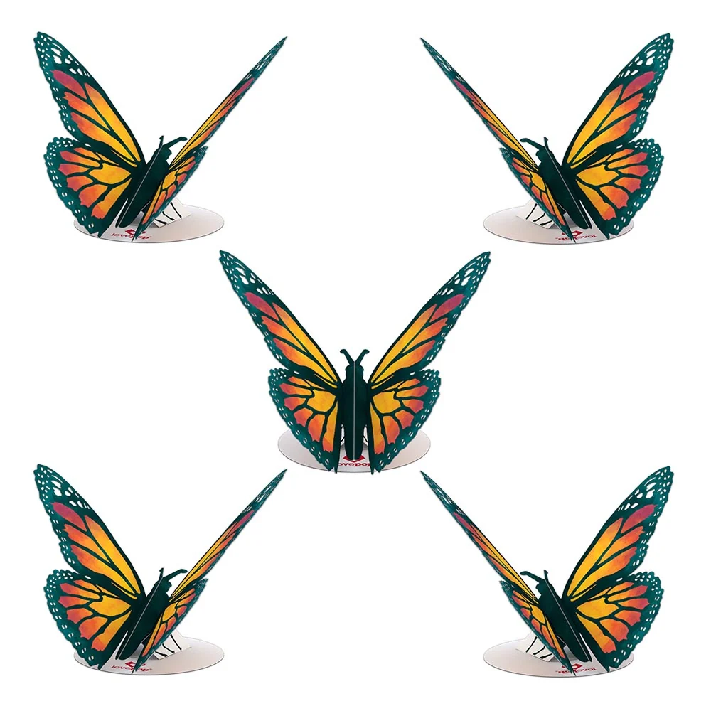 Lovepop Stickerpop: Monarch Butterfly (5-Pack)