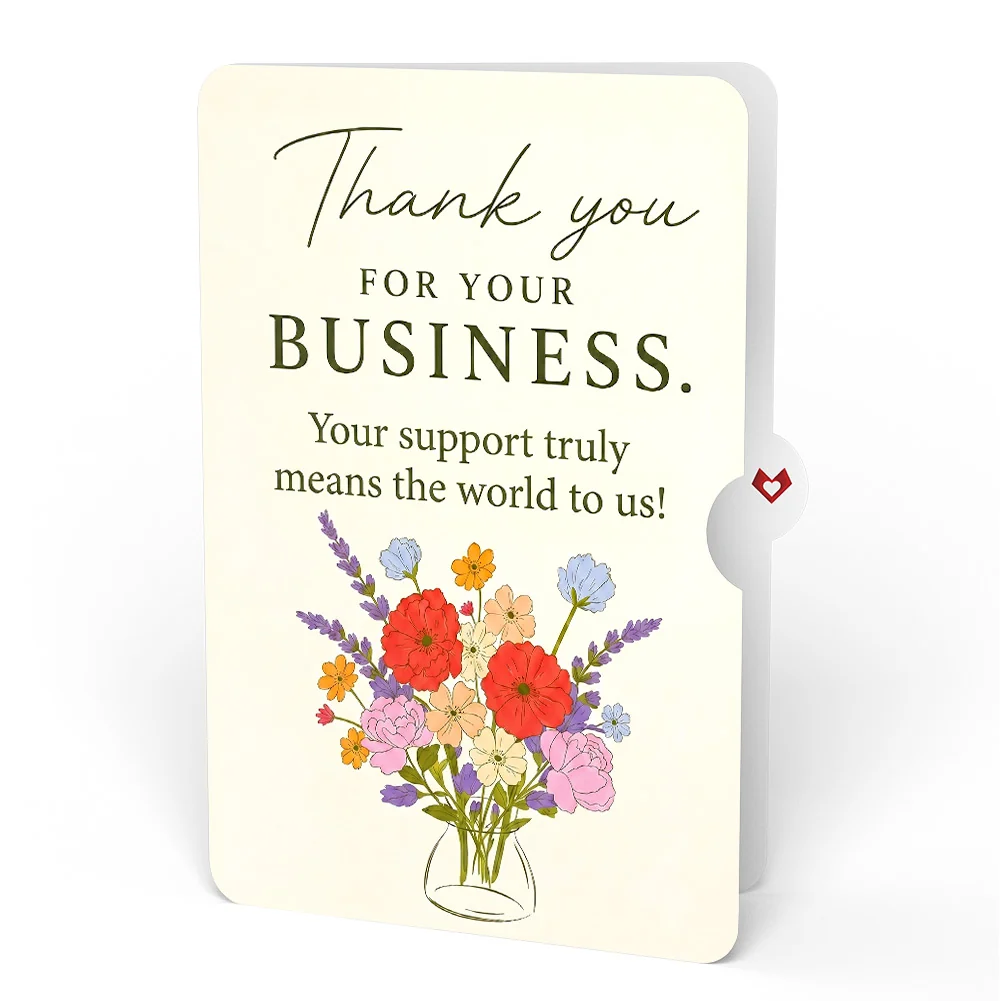 Lovepop Thanks a Bunch Bouquet Thank You Pop-Up Card and Sentiment Set for Clients Glass - Image 4