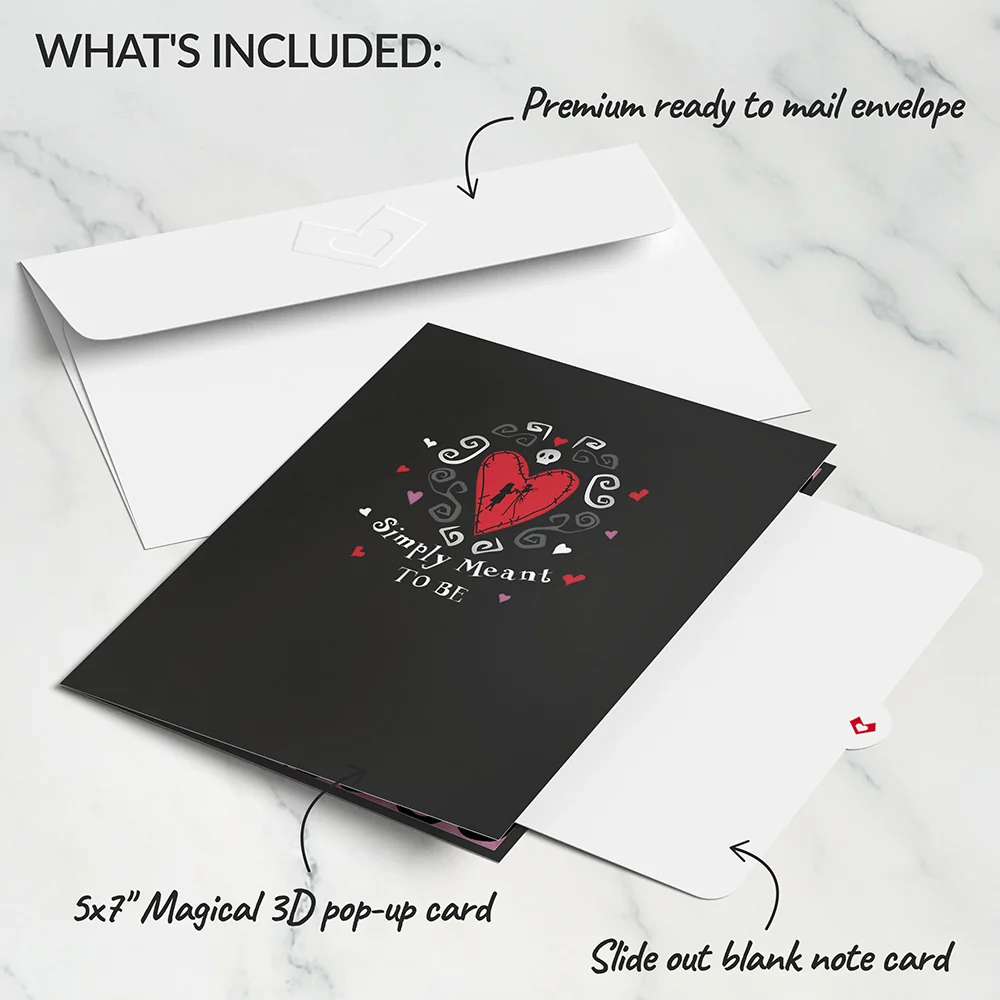 Lovepop Disney Tim Burton's The Nightmare Before Christmas Simply Meant to Be Pop-Up Card - Image 5