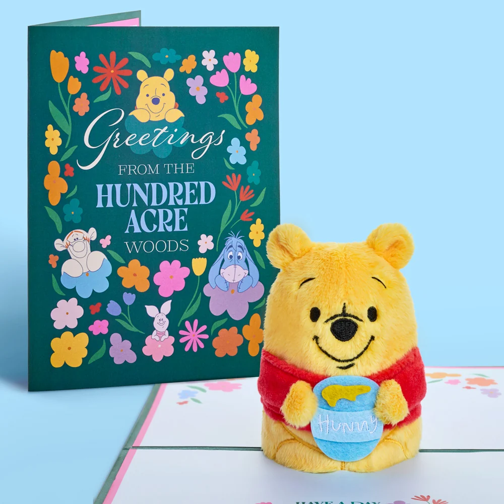 Lovepop Disney’s Winnie the Pooh Plushpop Card & Flower Buds Bouquet Bundle - Image 2