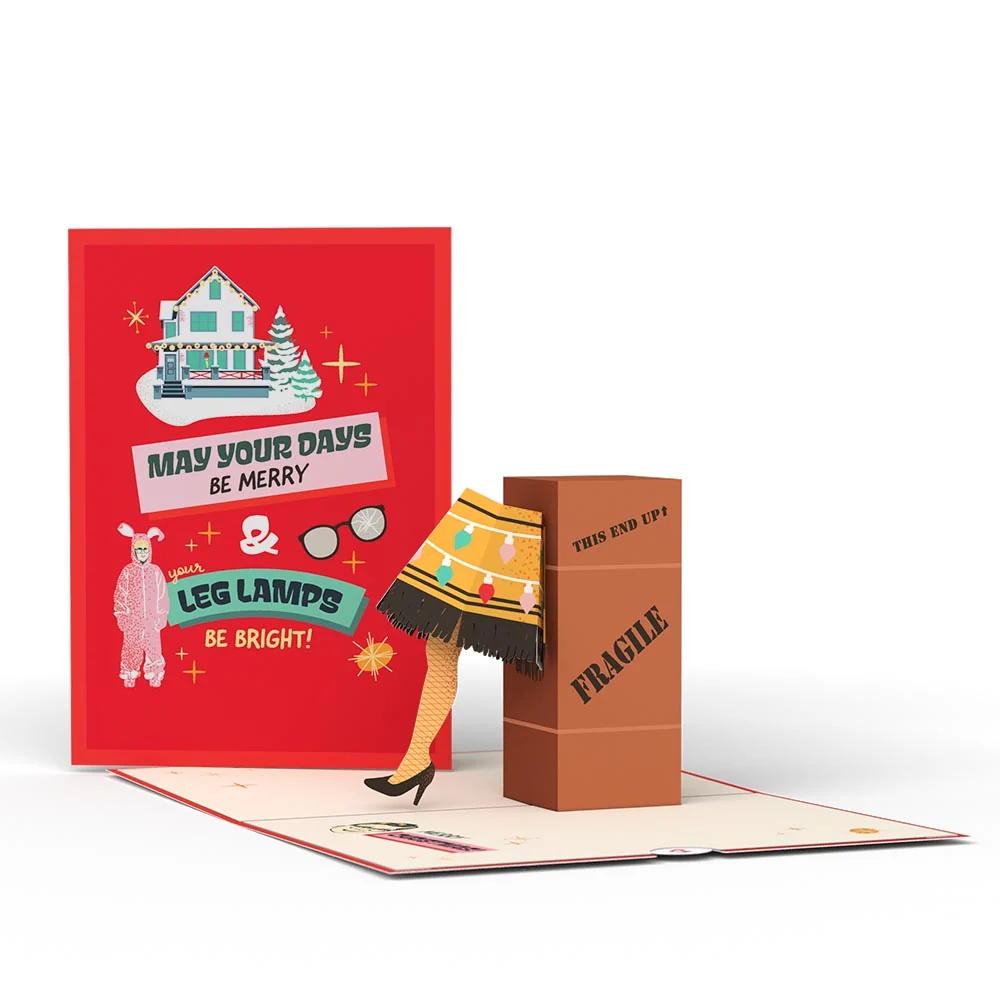 Lovepop A Christmas Story Holiday Leg Lamp Pop-Up Card