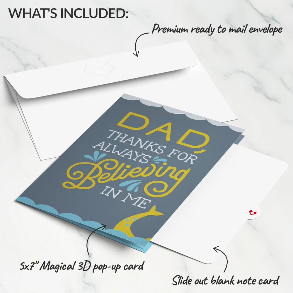 Lovepop Dad You're a Legend Loch Ness Monster Pop-Up Card - Image 6