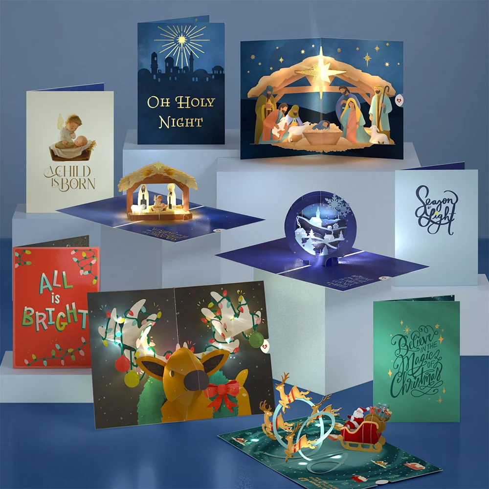 Lovepop Holiday Light-Up Card 5-Pack