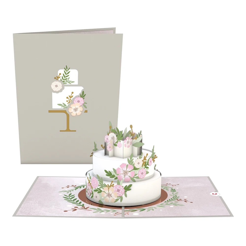 Lovepop Wedding Cake Pop-Up Card Tray