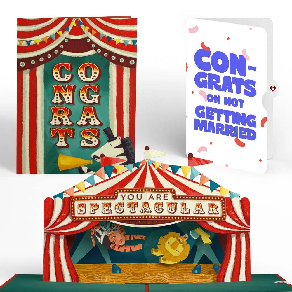 Lovepop Congrats, You Are Spectacular Breakup Pop-Up Card and Playful Confetti Sentiment Set