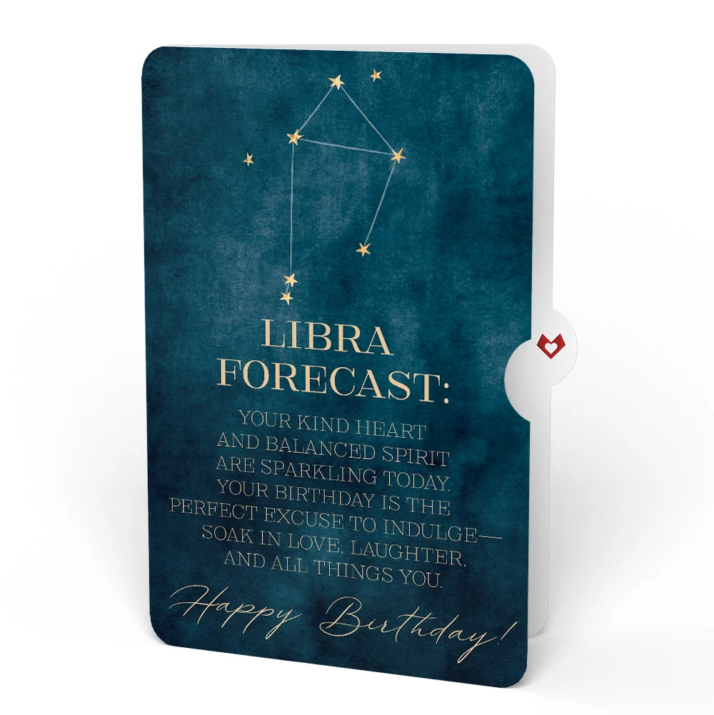 Lovepop You're a Star Birthday Pop-Up Card and Libra Zodiac Sentiment Set - Image 4