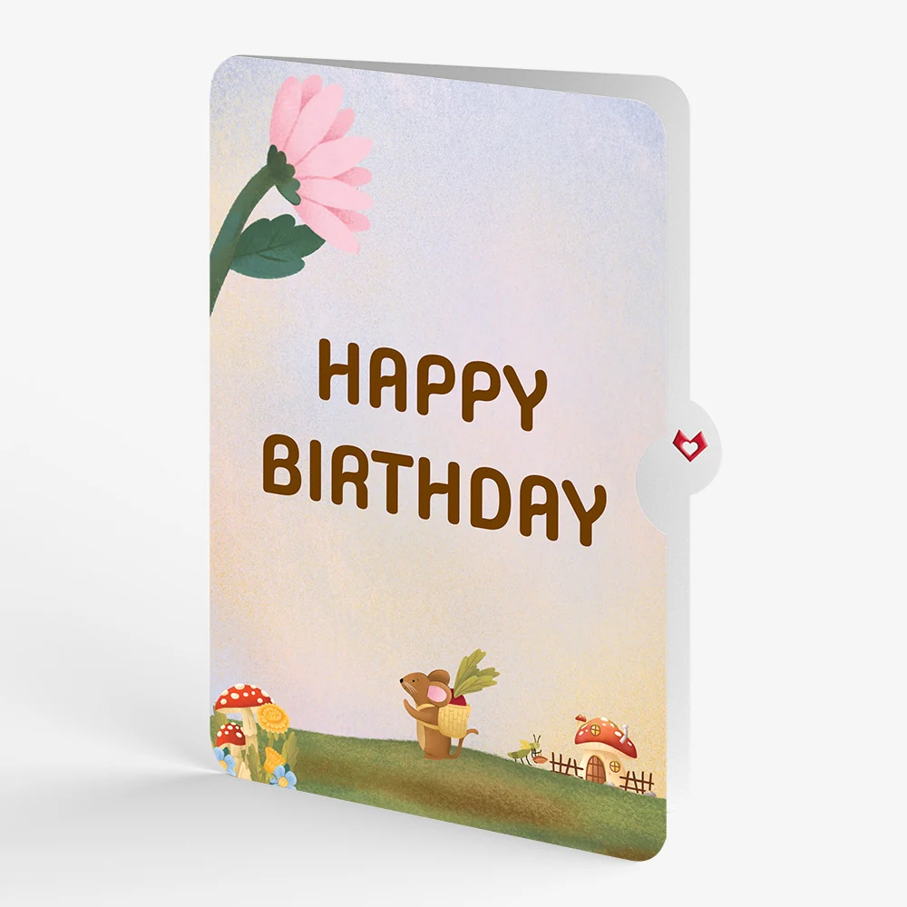 Lovepop Woodland Critter Village Birthday Pop-Up Card and Sentiment Set - Image 4