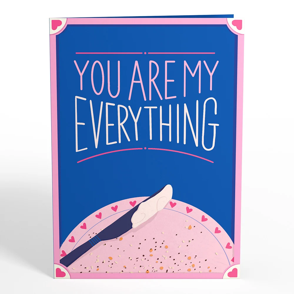 Lovepop You Are My Everything Bagel Pop-Up Card Cream - Image 5