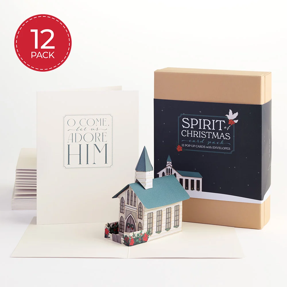Lovepop Spirit of Christmas Box Set (Assorted 12-pack): Paperpop Card Candle