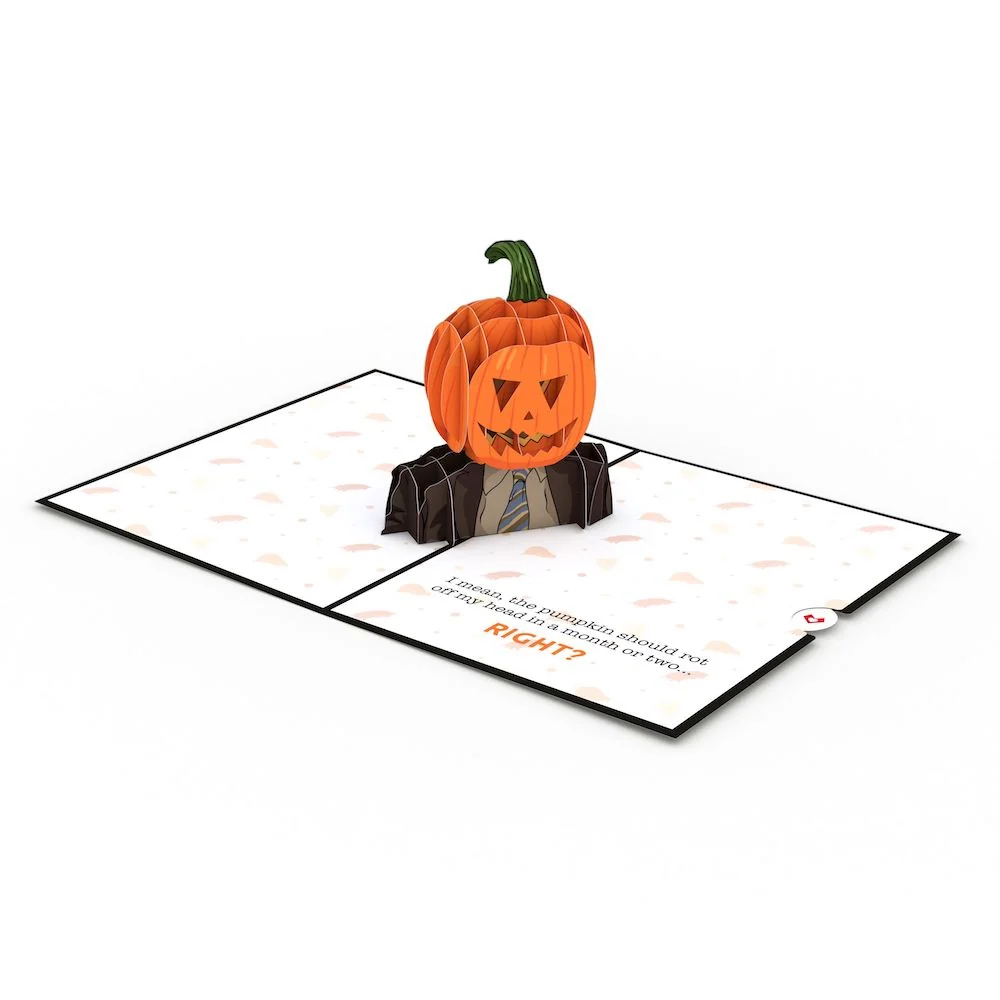 Lovepop The Office Pumpkin Head Halloween Pop-Up Card - Image 3