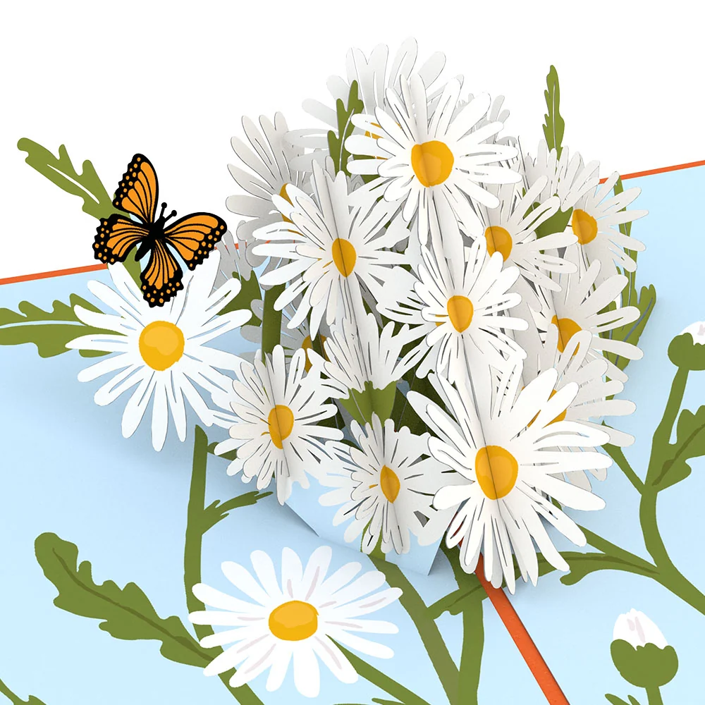Lovepop Daisies with Monarch Butterfly Pop-Up Card - Image 2