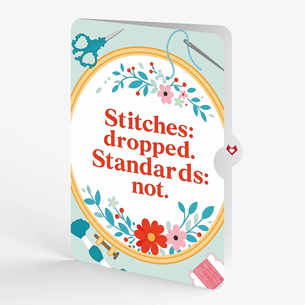 Lovepop Classic Sewing Machine Birthday Pop-Up Card and Dropped Stitches Sentiment Set - Image 4