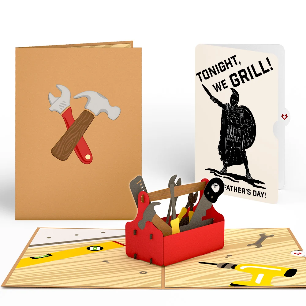 Lovepop Toolbox Father's Day Pop-Up Card and Spartan Grilling Sentiment Set