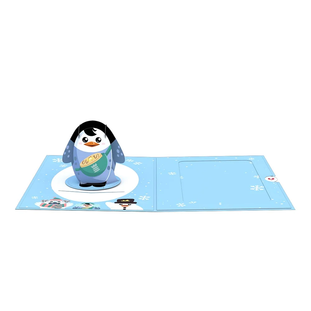 Lovepop Pancake the Penguin Card with Pop-Up Gift Toy - Image 2