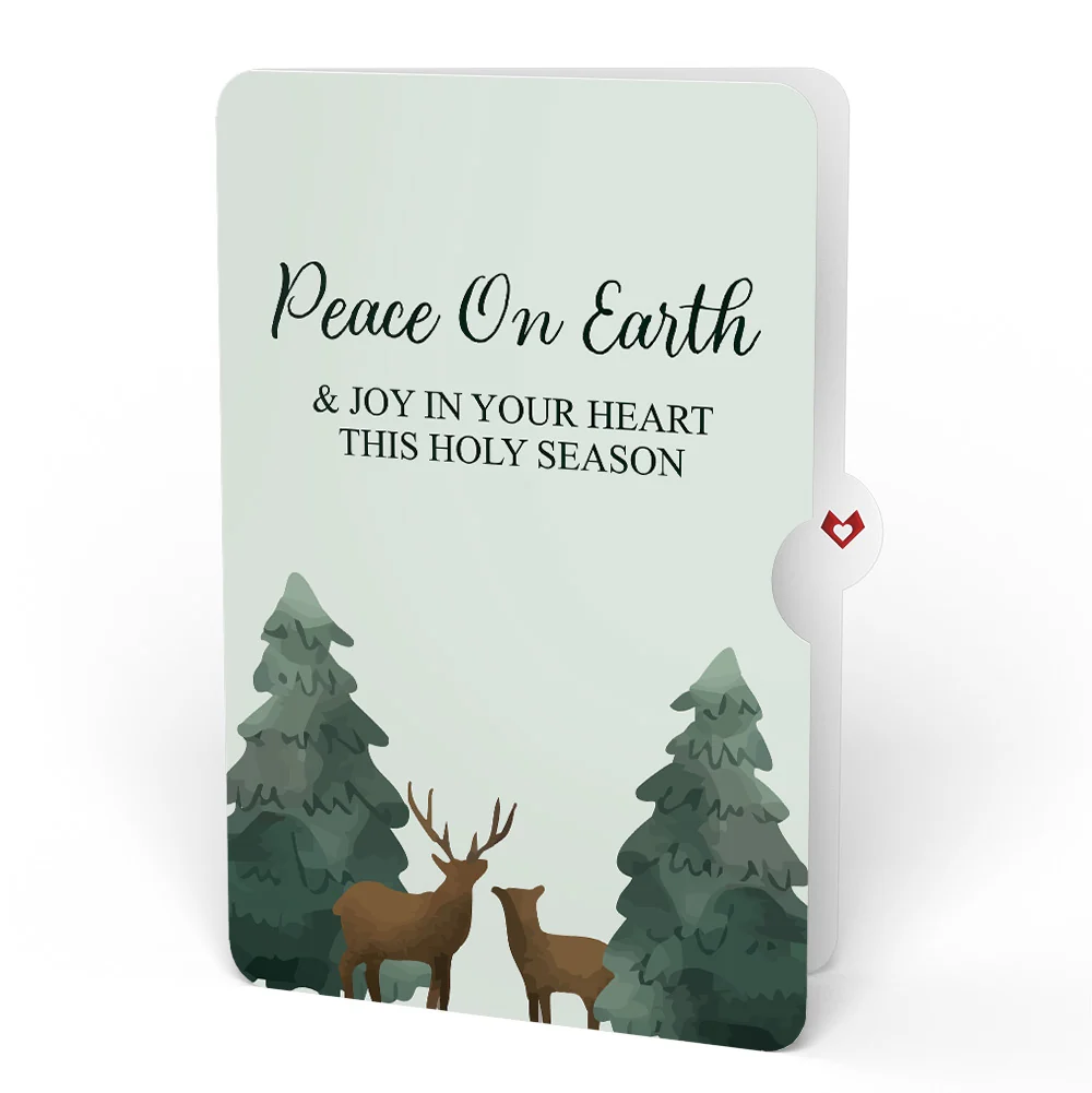 Lovepop Winter Wishes Mountain Village Light-Up Pop-Up Card and Woodland Deer Christmas Sentiment Set - Image 4