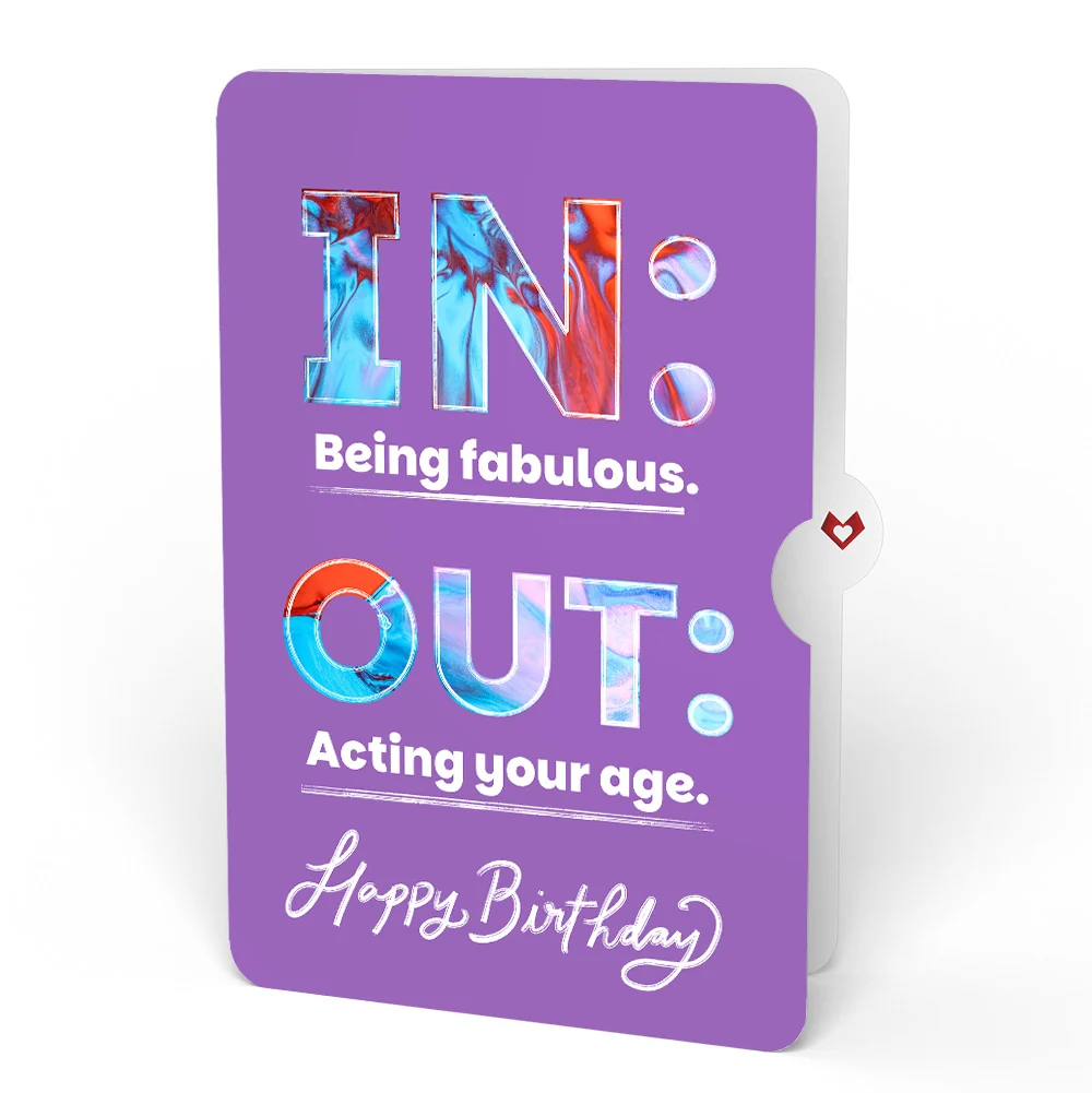Lovepop Shine Bright Twilight Bloom Birthday Suncatcher Card and IN & OUT Sentiment Set Glass - Image 4