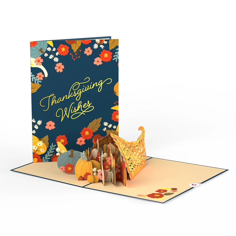 Lovepop Woodland Harvest Thanksgiving Wishes Pop-Up Card