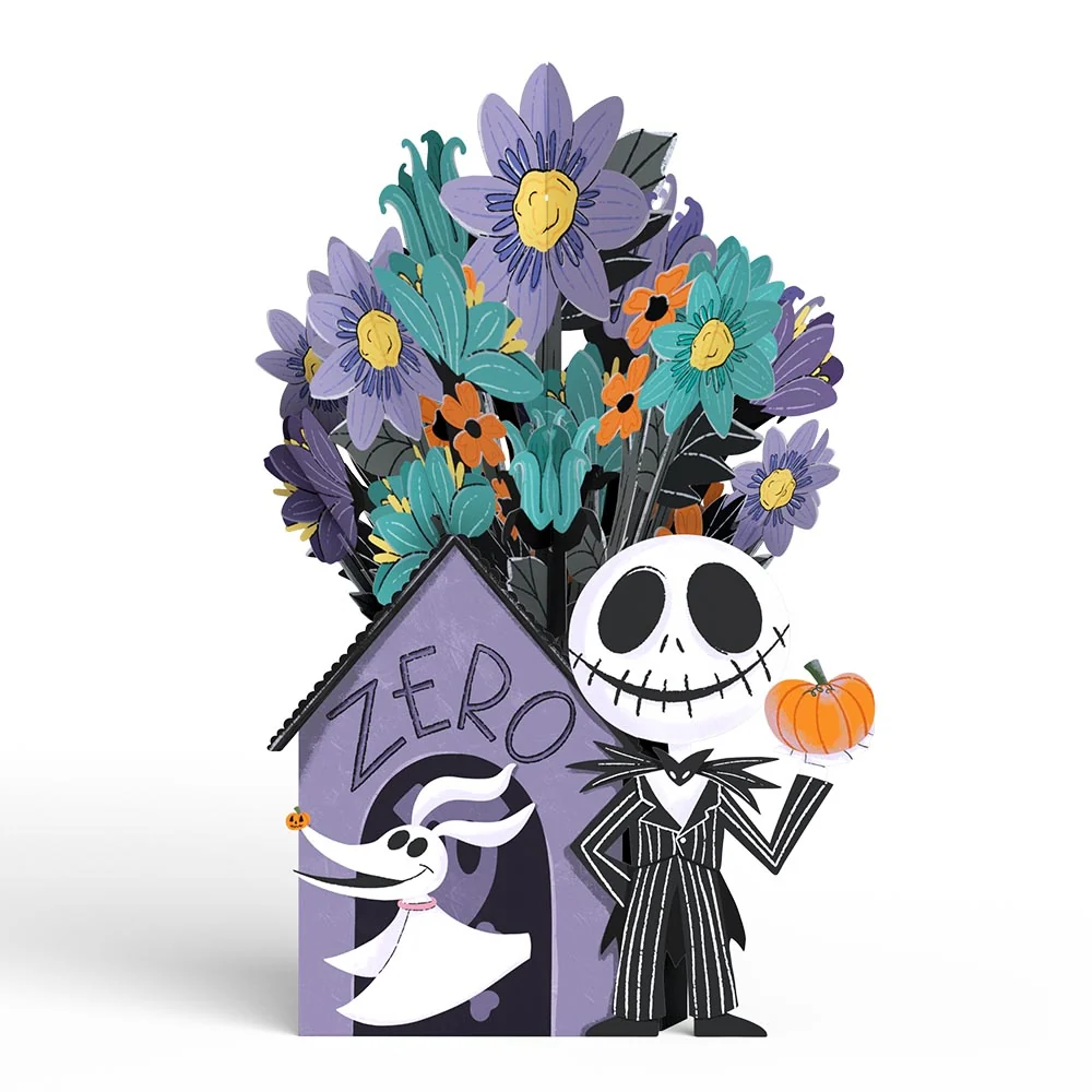 Lovepop Disney Tim Burton’s The Nightmare Before Christmas Birthday Pop-Up Card & Flower Buds Bouquet Bundle - Image 5