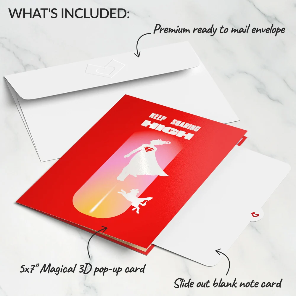 Lovepop Supergirl Keep Soaring High Pop-Up Card - Image 6