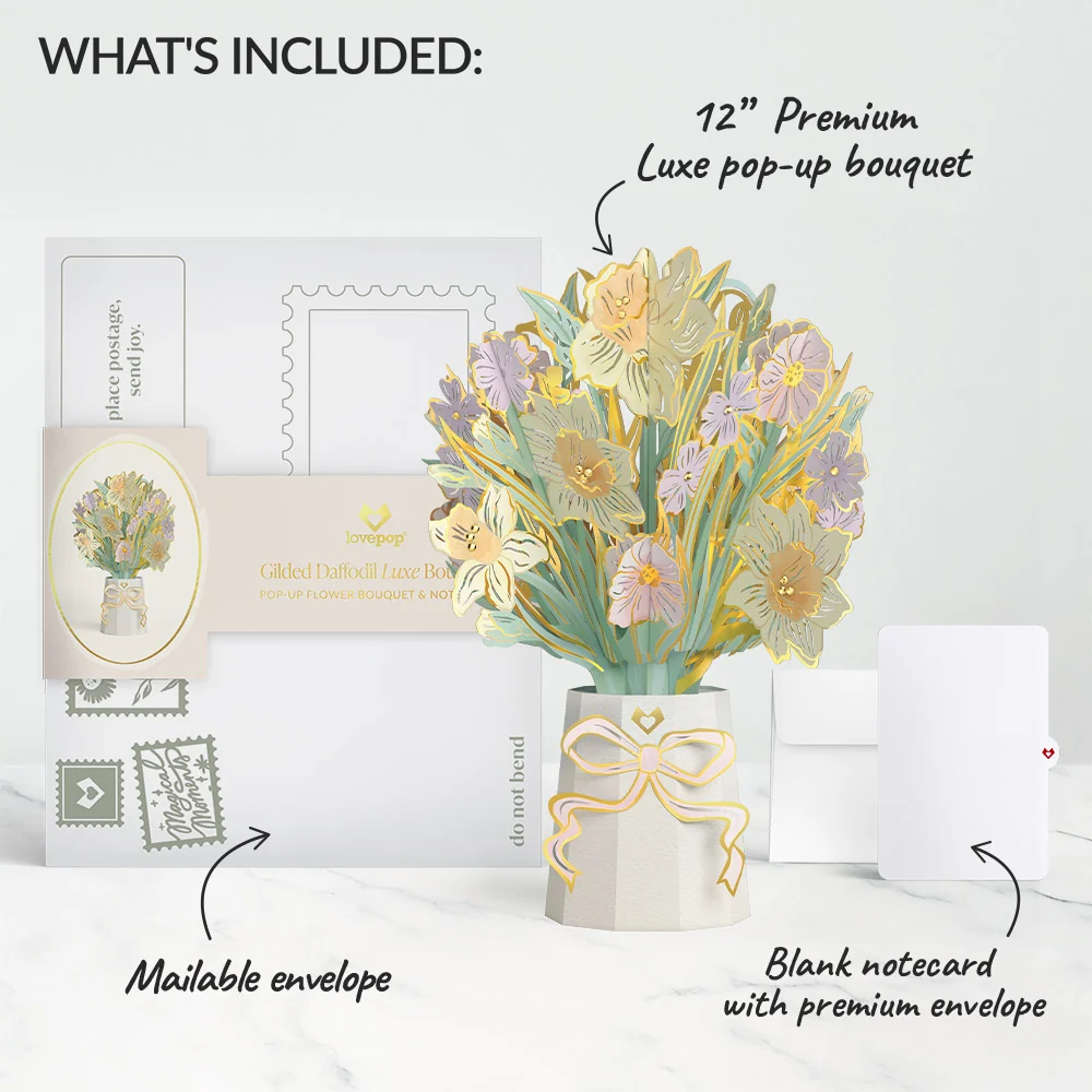 Lovepop Gilded Daffodil Luxe Bouquet - Image 6