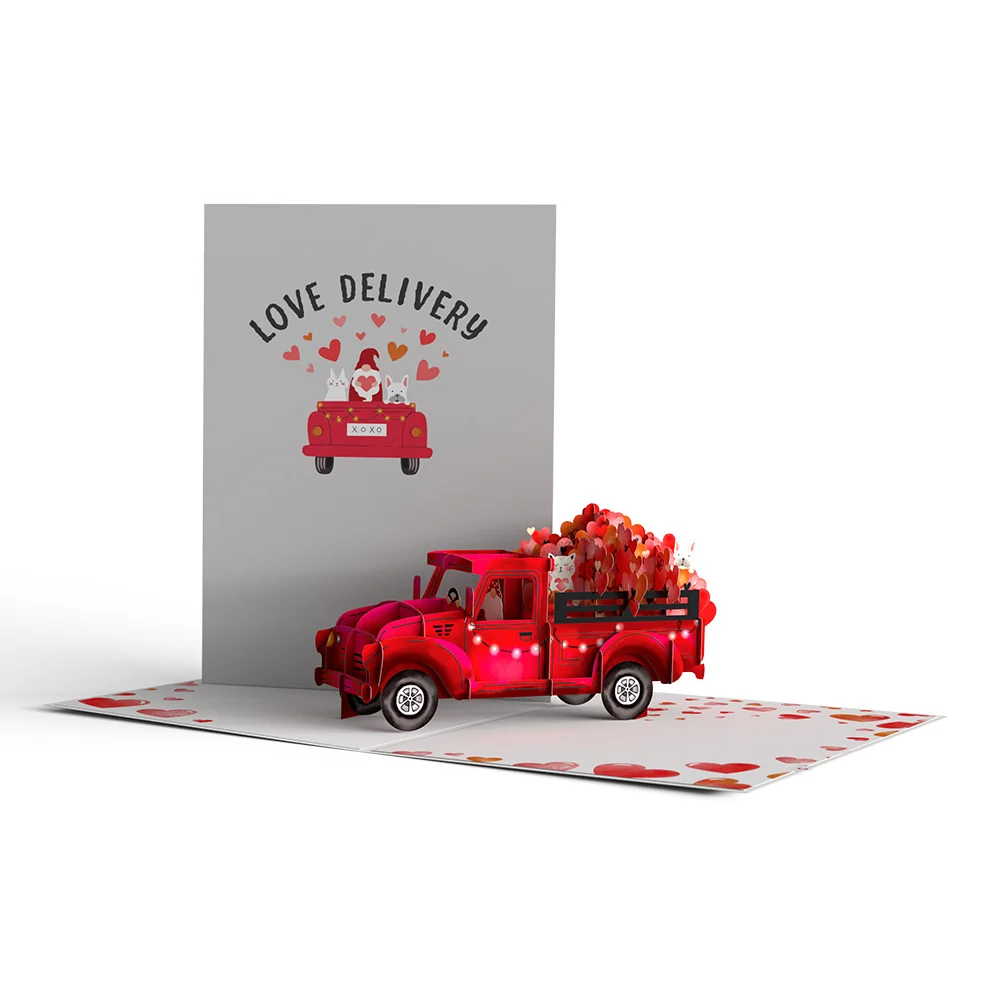 Lovepop Giant Love Delivery Truck Pop-Up Card