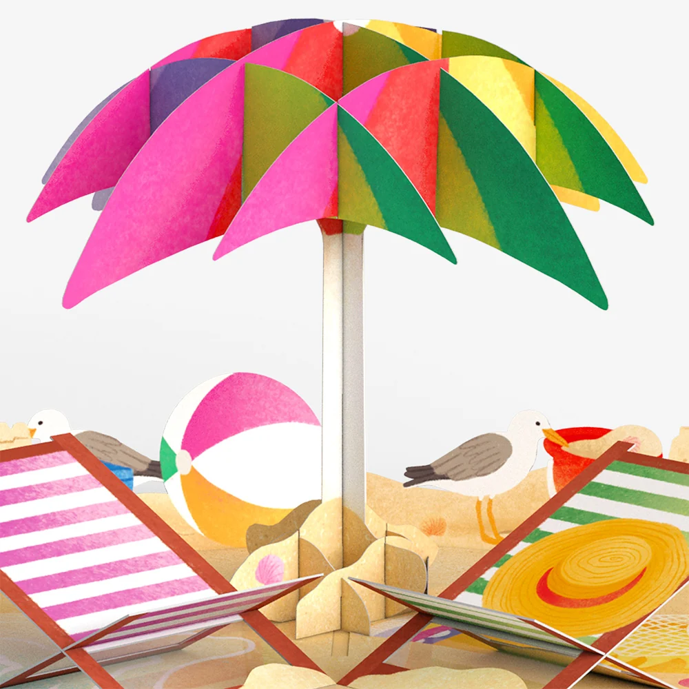 Lovepop Perfect Beach Day Thank You Pop-Up Card and Sentiment Set Chair - Image 3