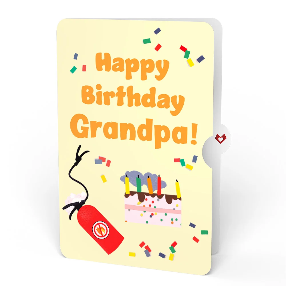 Lovepop Holy Smokes You're Old Birthday Pop-Up Card and Sentiment Set for Grandfather Candle - Image 4