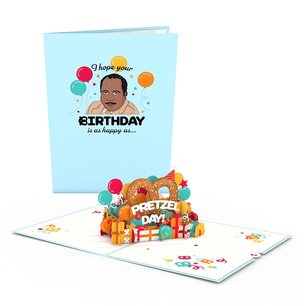 Lovepop The Office Pretzel Day Birthday Pop-Up Card