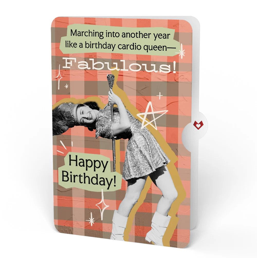 Lovepop Shine Bright Twilight Bloom Birthday Suncatcher Card and Cardio Queen Sentiment Set Glass - Image 4