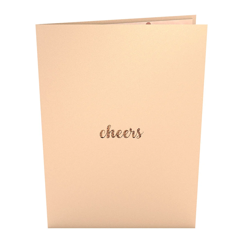 Lovepop Champagne Toast Pop-Up Card Glass - Image 4