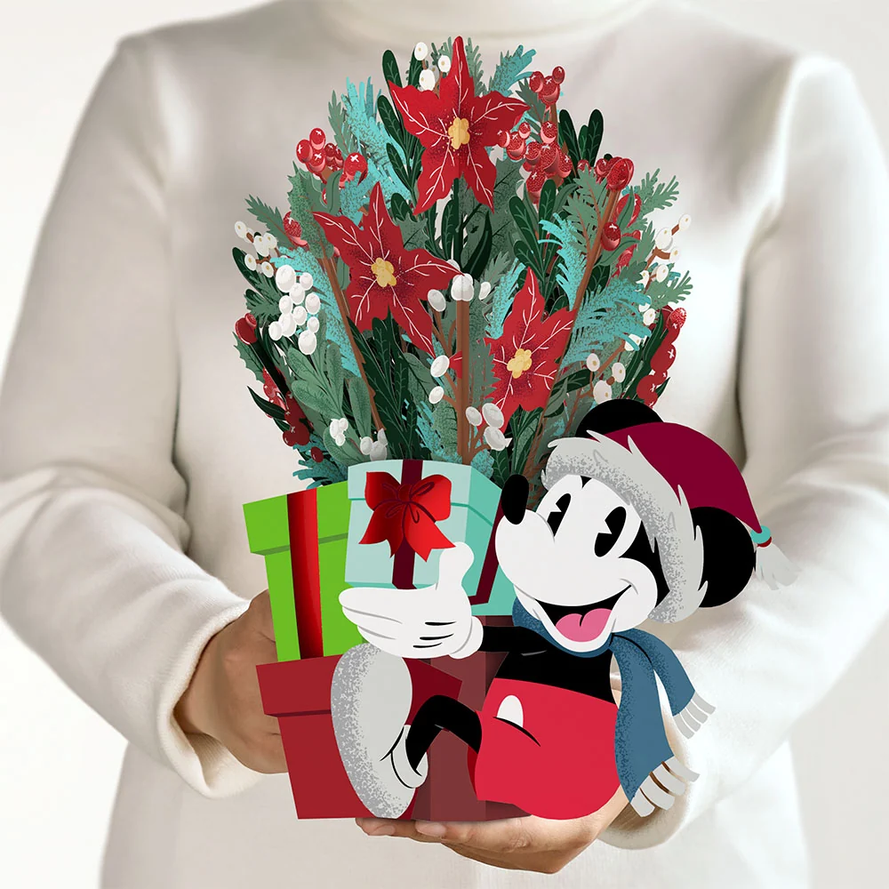 Lovepop Disney's Mickey Mouse Festive Cheer Flower Buds Bouquet