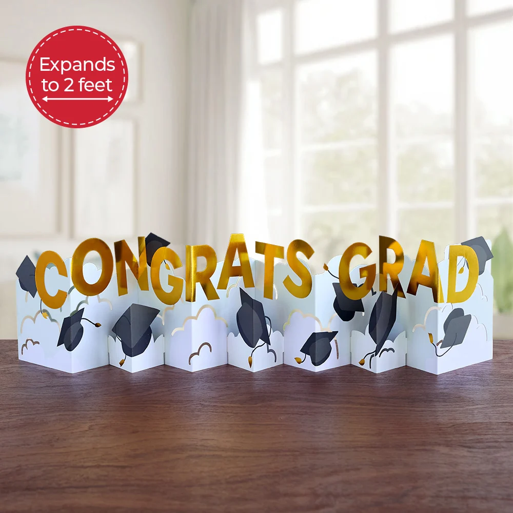 Lovepop Congrats Grad Loooooong Card (Expands to 2 feet)