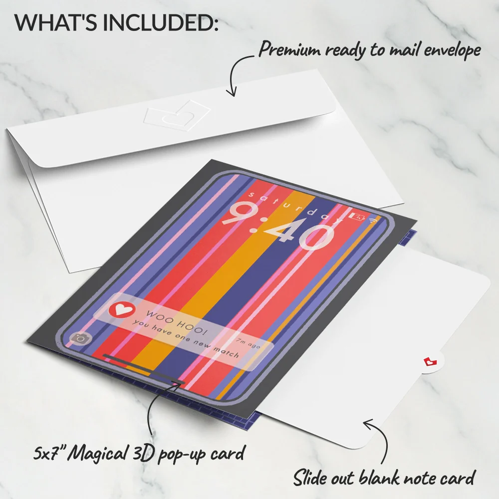Lovepop So Glad We Swiped Right Pop-Up Card - Image 7