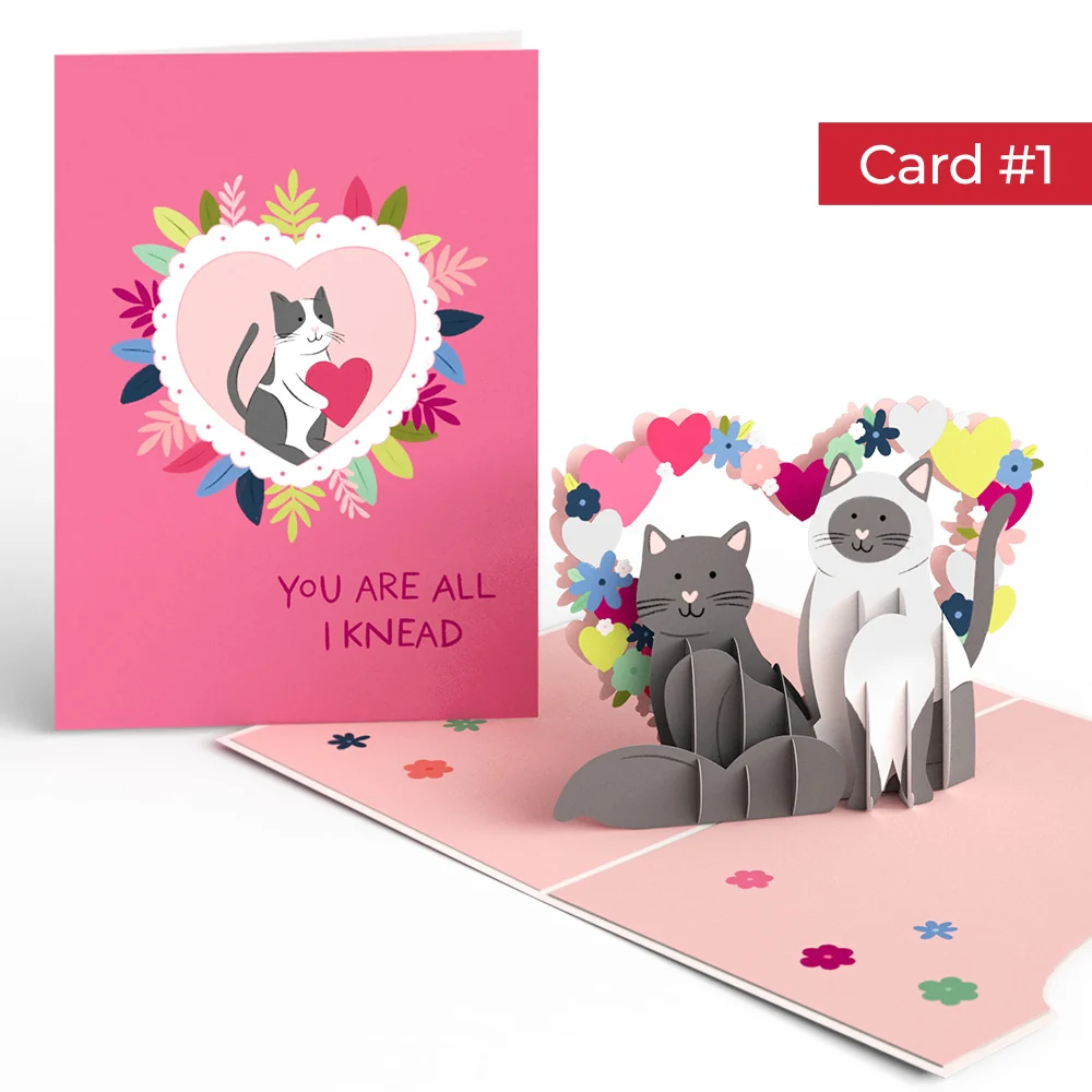 Lovepop Happy Meowentine’s Day Cat 4-in-1 Nesting Card - Image 3
